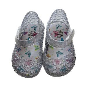 Glitter Clear Size 2 Baby Girl Jelly Sandals